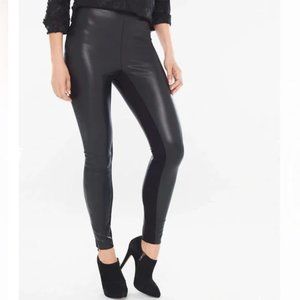 Chicos Black Label Faux-Leather Leggings